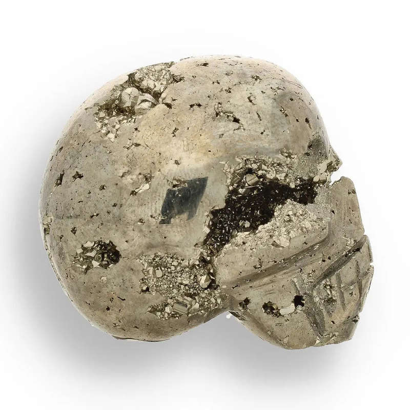 Fools Gold, Ancient Secrets: One-of-a-Kind Pyrite Carved Skull