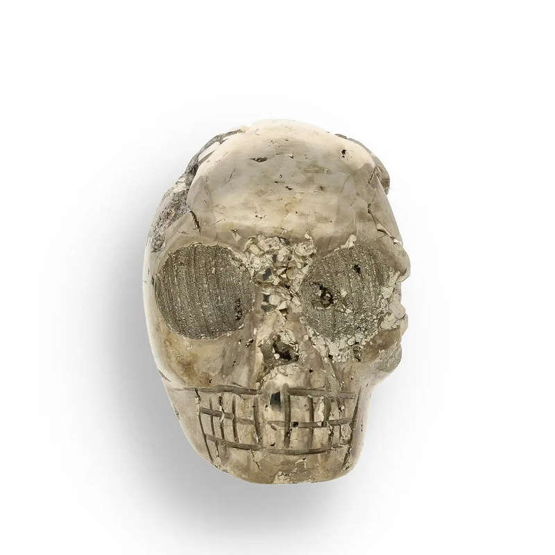 Powerful Pyrite Carved Skull: Unveil the Mystical Energy Within