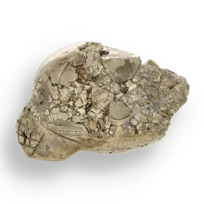 Powerful Pyrite Carved Skull: Unveil the Mystical Energy Within