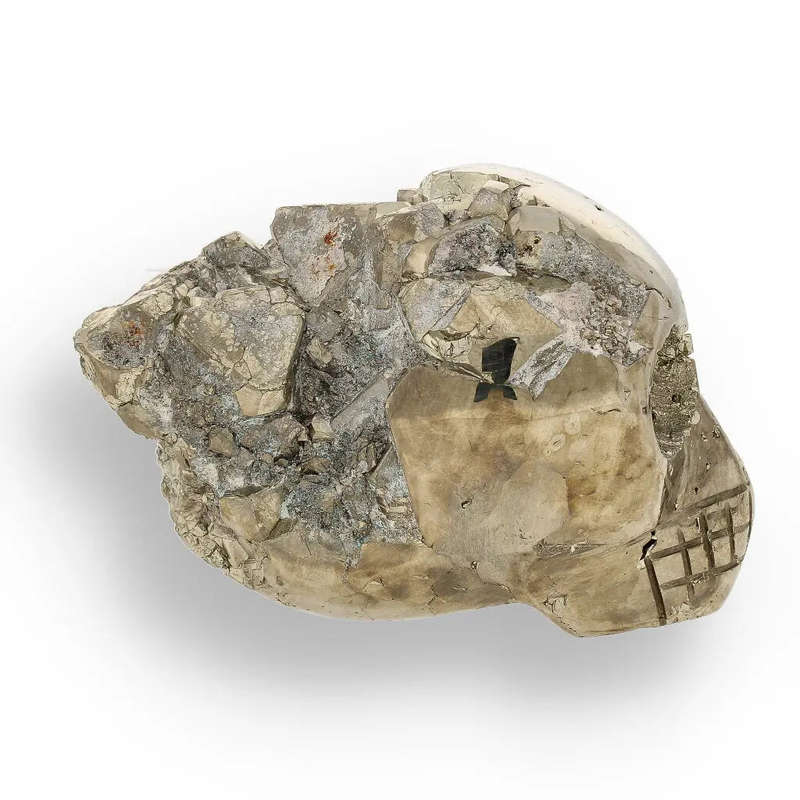 Powerful Pyrite Carved Skull: Unveil the Mystical Energy Within