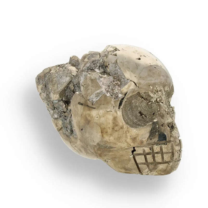 Powerful Pyrite Carved Skull: Unveil the Mystical Energy Within