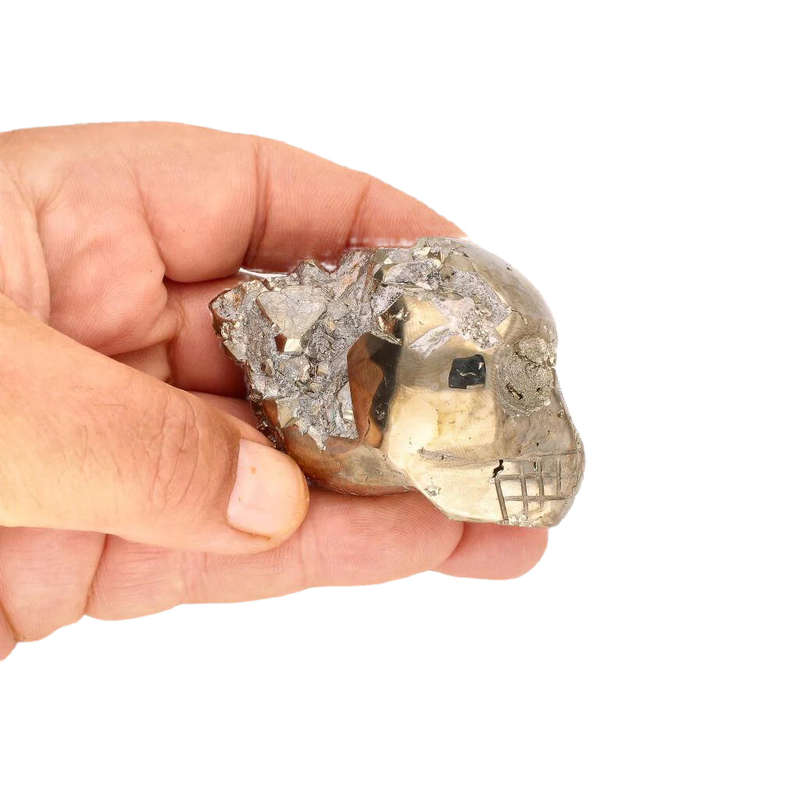 Powerful Pyrite Carved Skull: Unveil the Mystical Energy Within