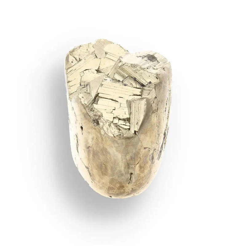Unique Pyrite Carved Skull: Protection, Prosperity, and Ancient Magic