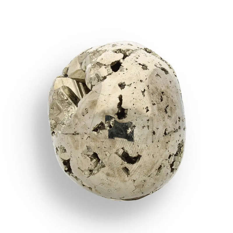 Crystal Skull of Abundance: Polished & Rough Pyrite Masterpiece