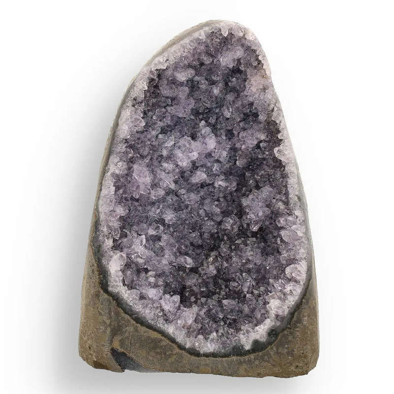 Amethyst Geode - Brazilian Crystal Druzy with Stable Flat Base