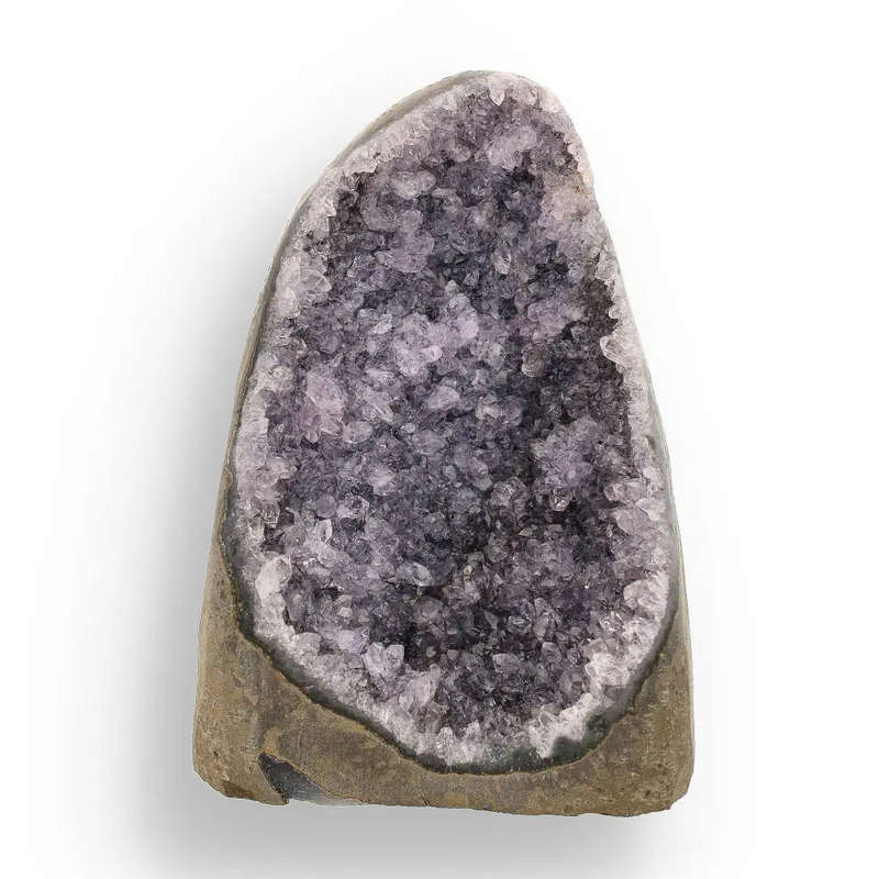 Amethyst Geode - Brazilian Crystal Druzy with Stable Flat Base