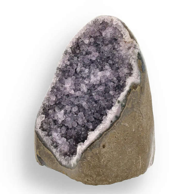 Amethyst Geode - Brazilian Crystal Druzy with Stable Flat Base
