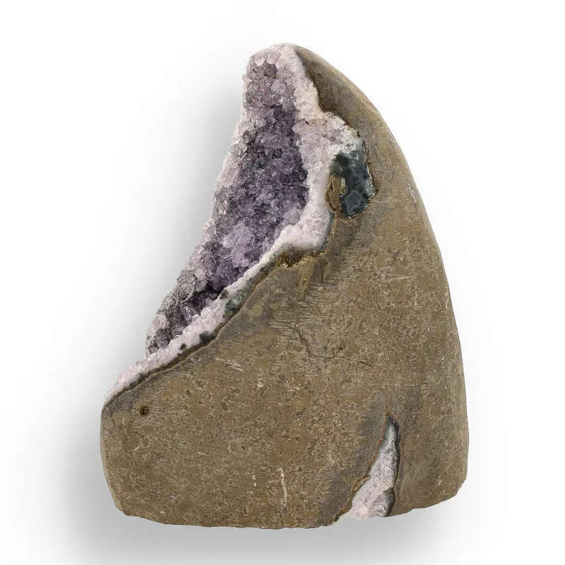 Amethyst Geode - Brazilian Crystal Druzy with Stable Flat Base