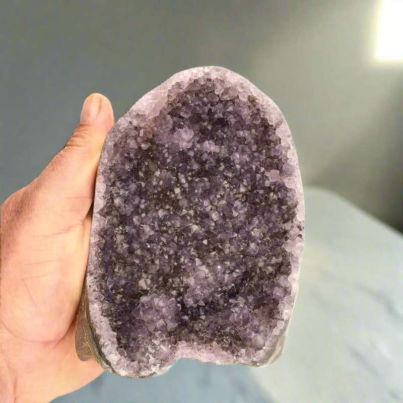 Amethyst Dream from Brazil  Hand-Polished Display Geode