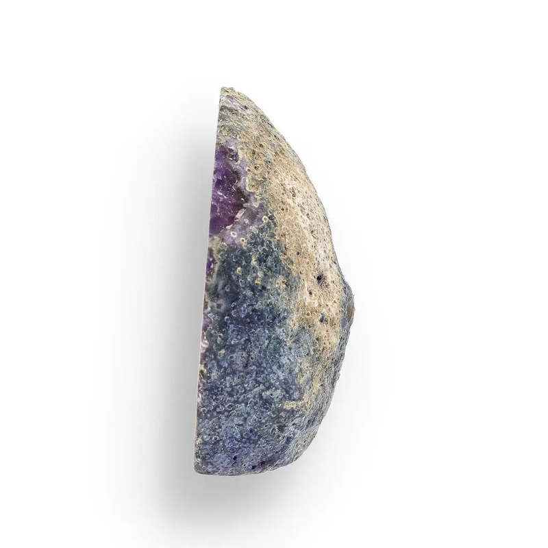Purple Dyed Agate Portal - Colorful Flat Base Crystal Geode