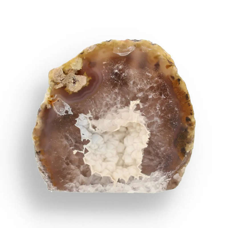 Agate Cosmic Window - Natural Polished Flat Base Crystal