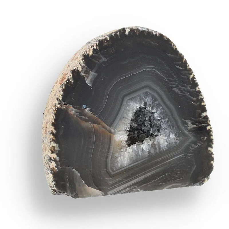 Agate Earth's Secret - Natural Flat Base Geode Specimen