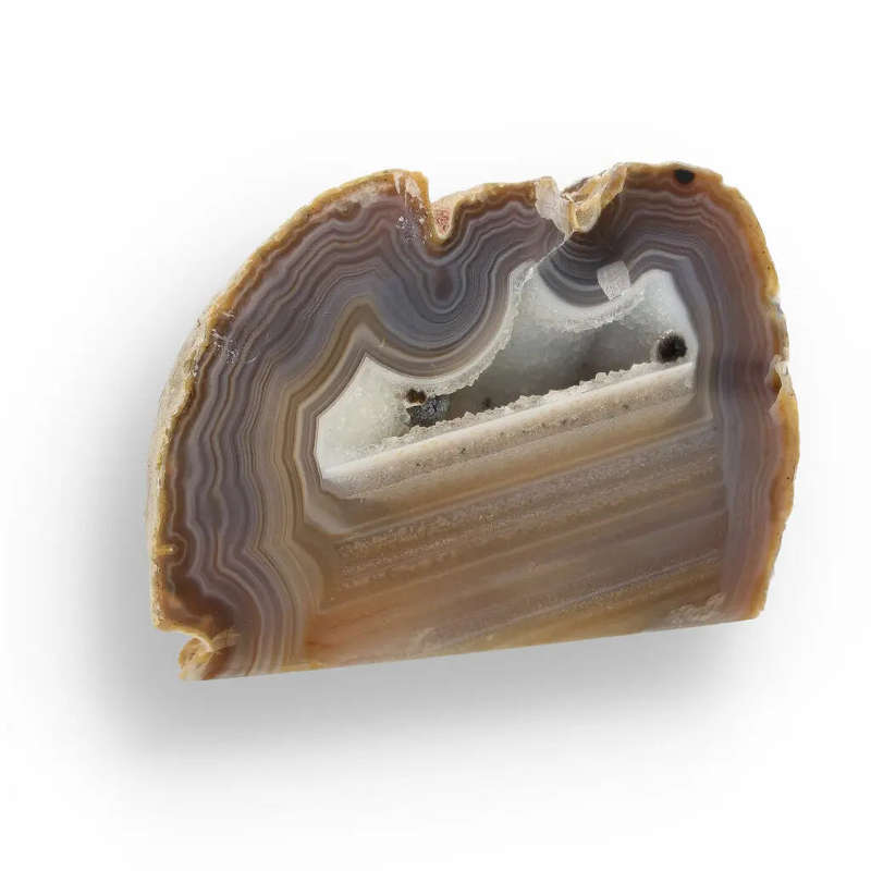 Agate Crystal Garden - Natural Flat Base Geode Paradise