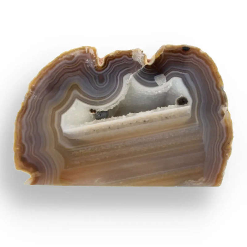 Agate Crystal Garden - Natural Flat Base Geode Paradise
