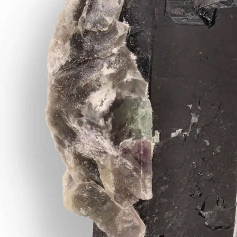 Schorl Black Tourmaline with Fluorite