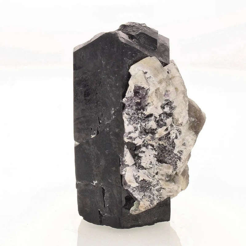 Schorl Black Tourmaline with Fluorite