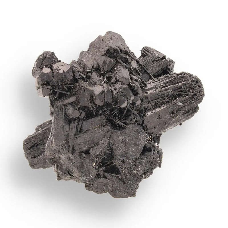 Erongo Black Tourmaline Cluster - Prismatic Beauty