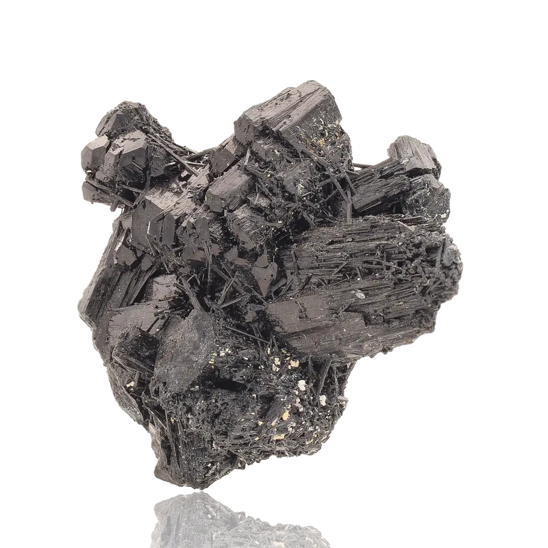 Erongo Black Tourmaline Cluster - Prismatic Beauty