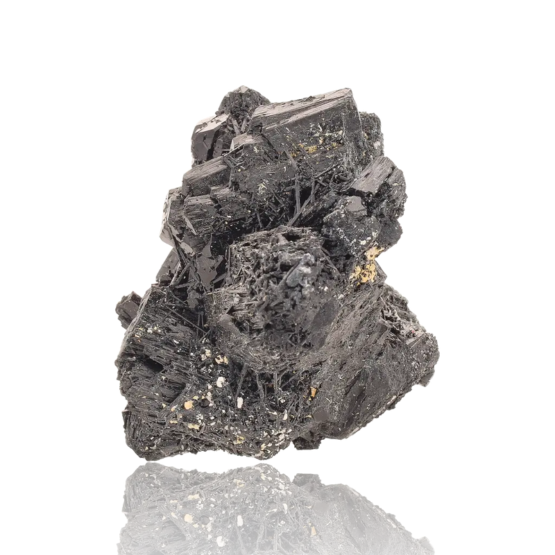Erongo Black Tourmaline Cluster - Prismatic Beauty