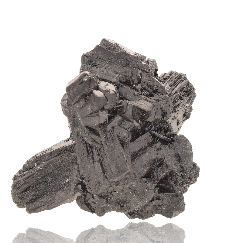 Erongo Black Tourmaline Cluster - Prismatic Beauty