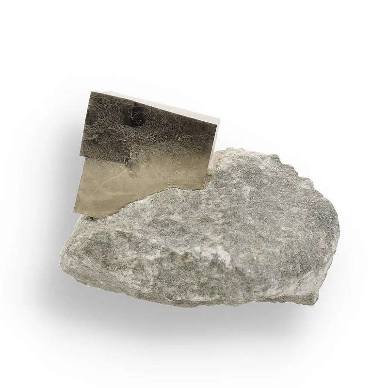 Natural Pyrite Cube  Perfect Geometric Formation with a Brilliant Shine