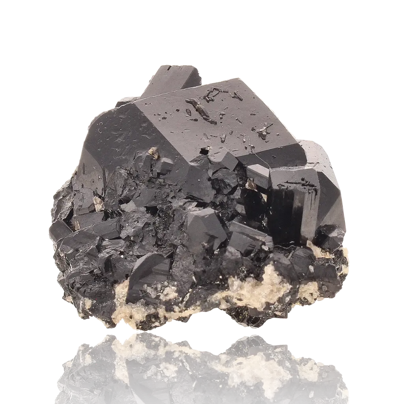 Schorl Black Tourmaline with Feldspar