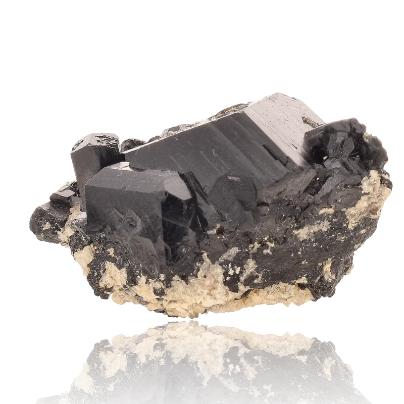 Schorl Black Tourmaline with Feldspar