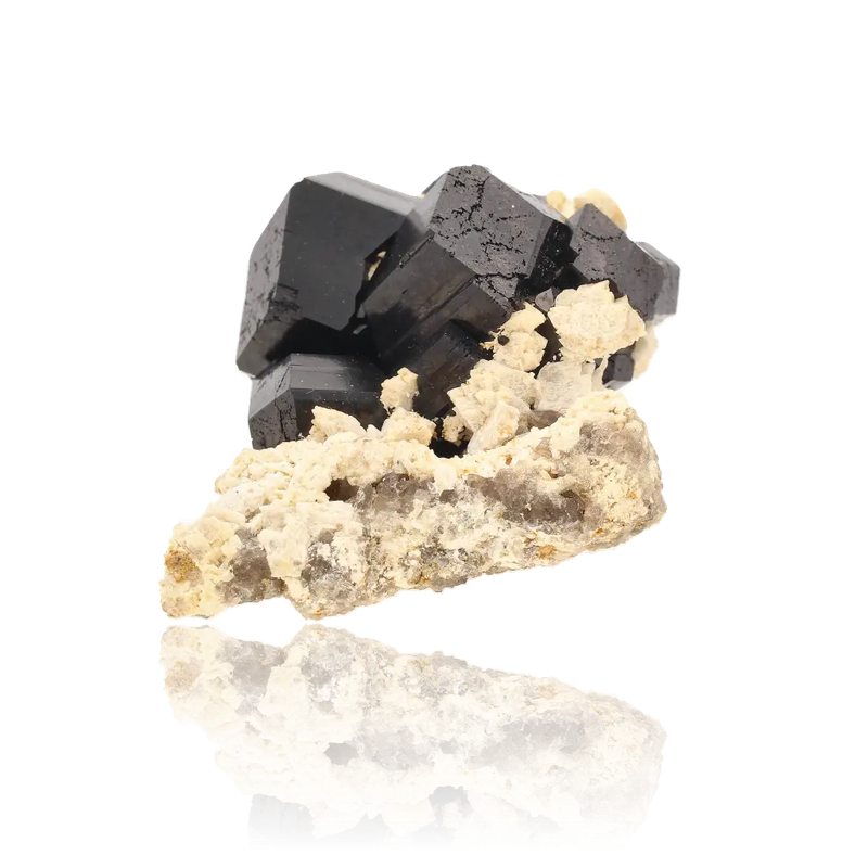 Schorl Black Tourmaline with Feldspar