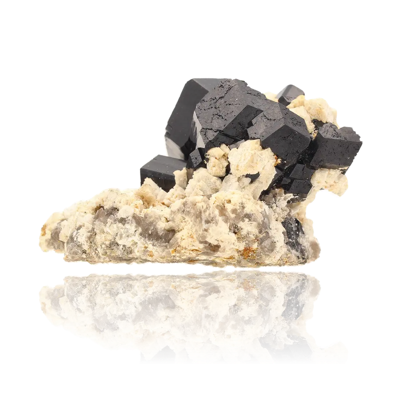 Schorl Black Tourmaline with Feldspar