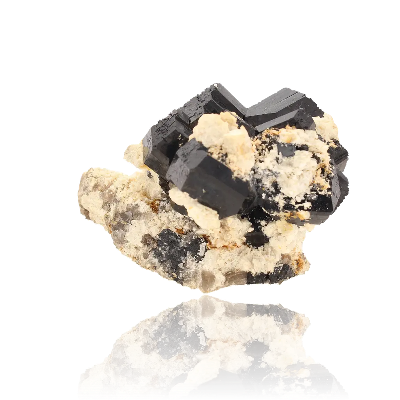 Schorl Black Tourmaline with Feldspar