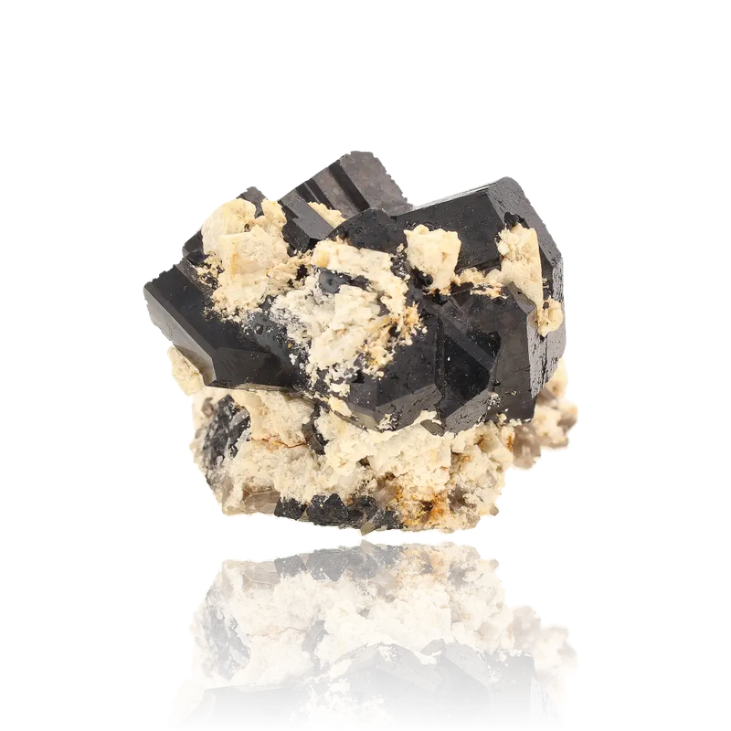 Schorl Black Tourmaline with Feldspar