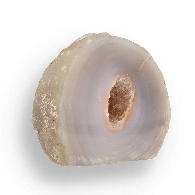 Agate Geode Secret Druzy Nest - Stunning Brazilian Banded Crystal