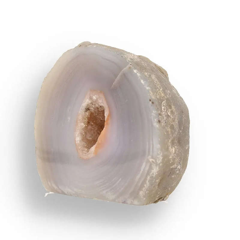 Agate Geode Secret Druzy Nest - Stunning Brazilian Banded Crystal