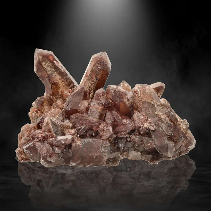 Fiery Smoky Quartz with Hematite from Namaqualand