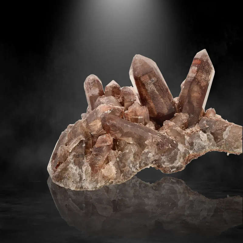 Fiery Smoky Quartz with Hematite from Namaqualand