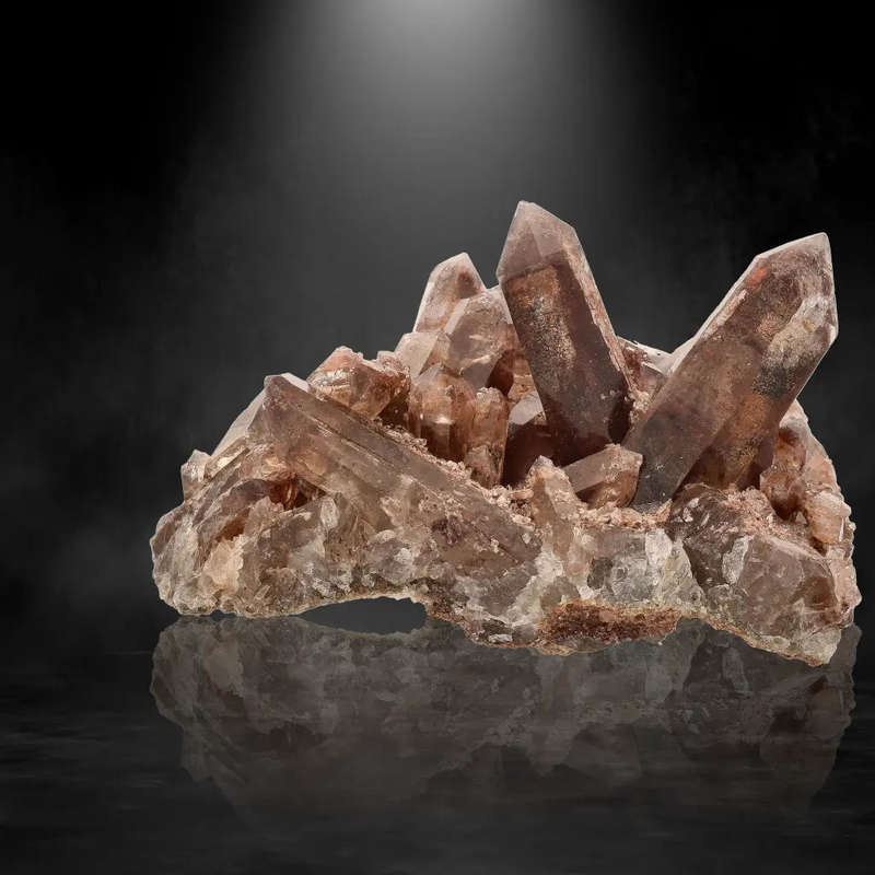 Fiery Smoky Quartz with Hematite from Namaqualand
