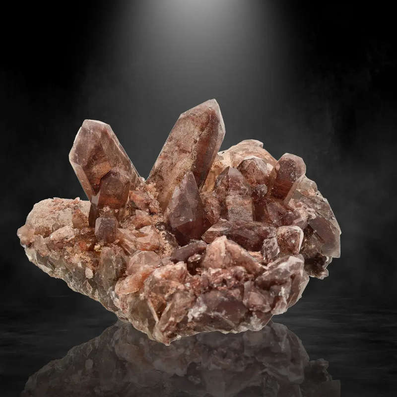 Fiery Smoky Quartz with Hematite from Namaqualand