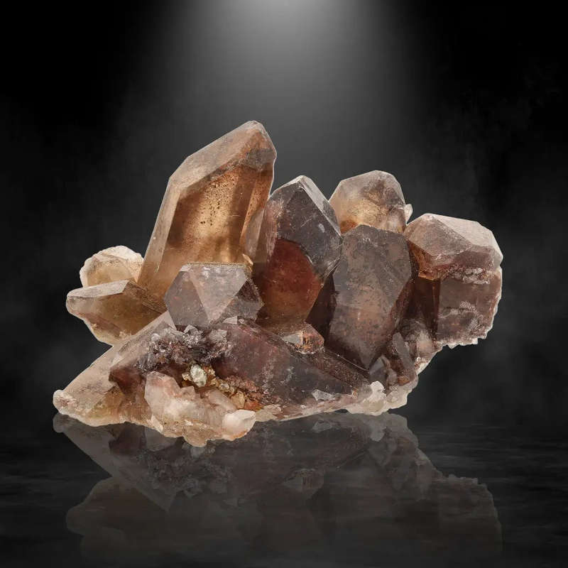 Rare Smoky Quartz with Hematite Inclusions Display Piece