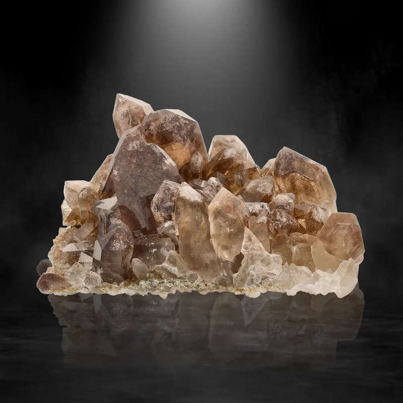 Orange River Smoky Quartz Featuring Hematite Phantom Layers