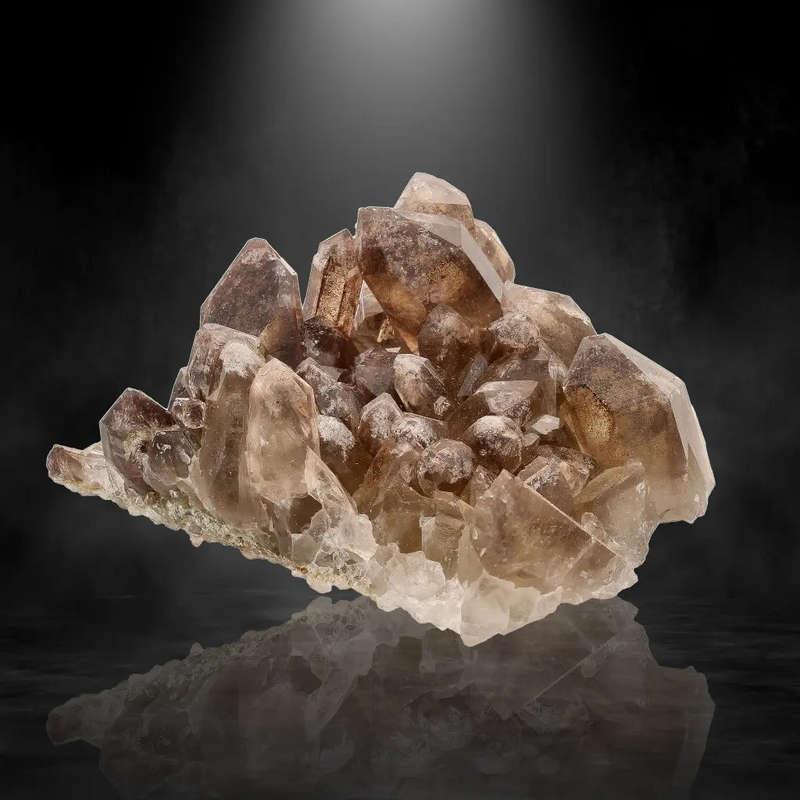 Orange River Smoky Quartz Featuring Hematite Phantom Layers
