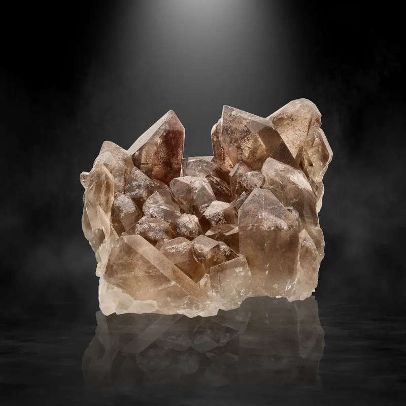 Orange River Smoky Quartz Featuring Hematite Phantom Layers