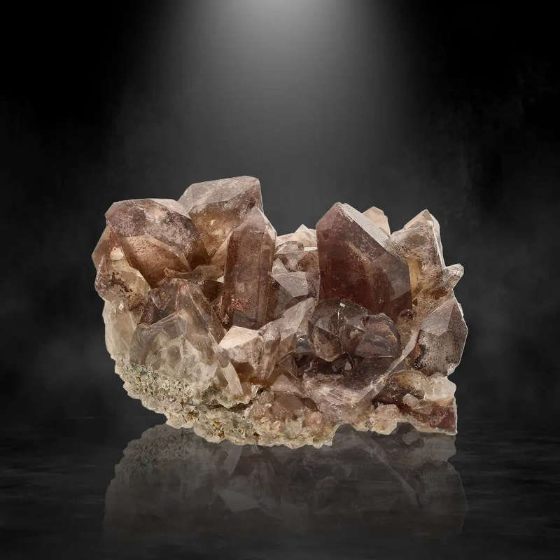 Orange River Smoky Quartz Featuring Hematite Phantom Layers