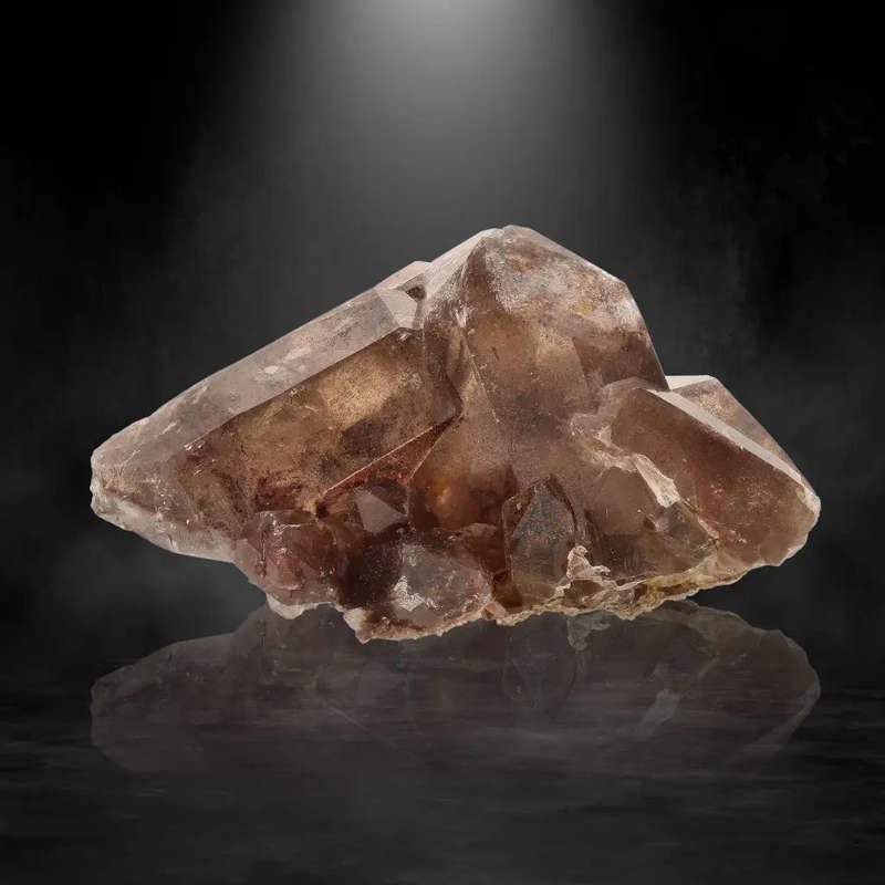 Deep Red Hematite Quartz from South Africa's Heart