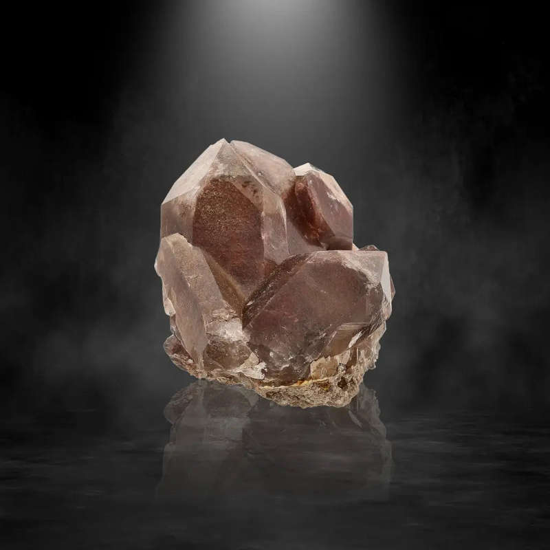 Deep Red Hematite Quartz from South Africa's Heart