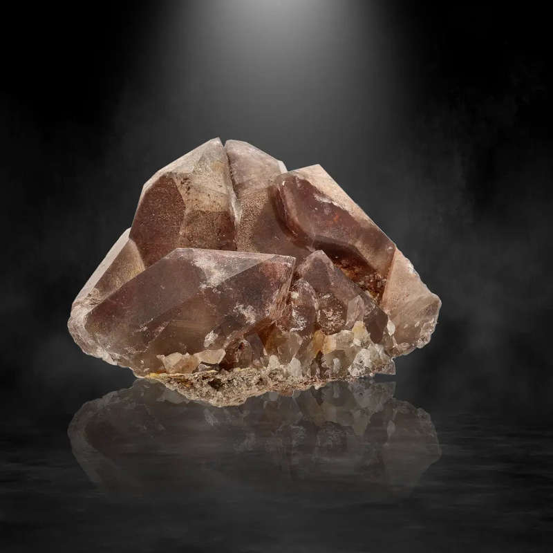 Deep Red Hematite Quartz from South Africa's Heart