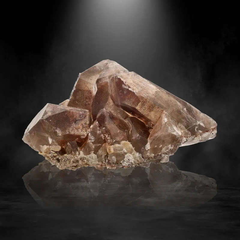 Deep Red Hematite Quartz from South Africa's Heart