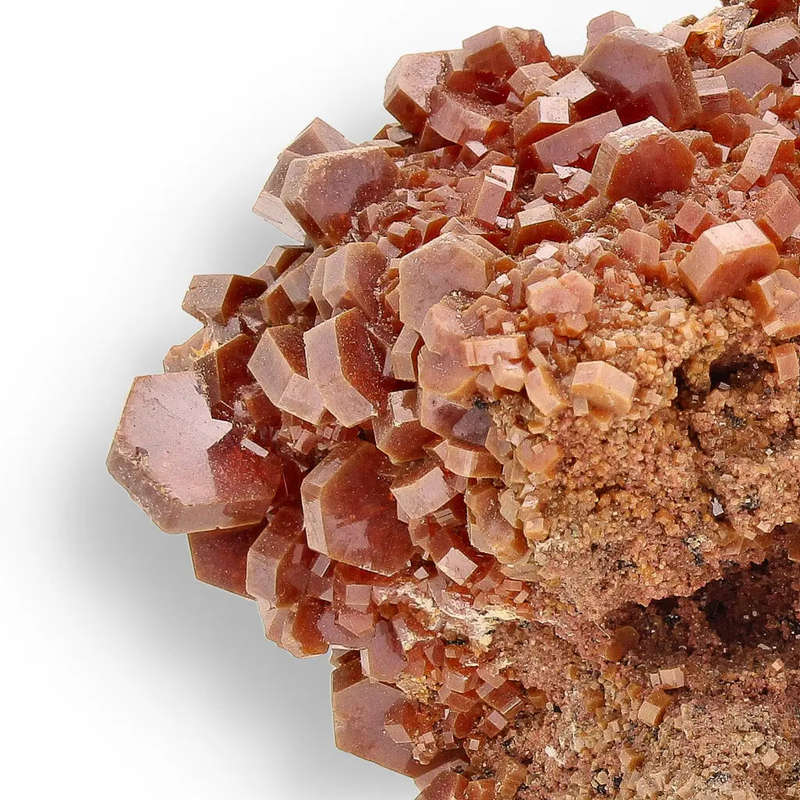 Vanadinite Formation: Collectors Specimen on Natural Rock