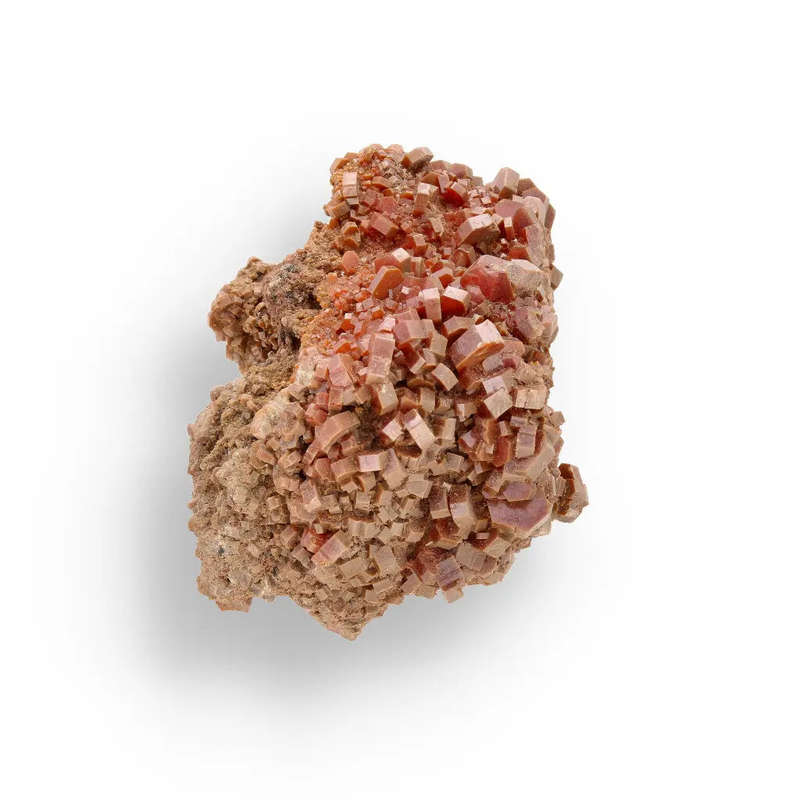 Vanadinite Formation: Collectors Specimen on Natural Rock