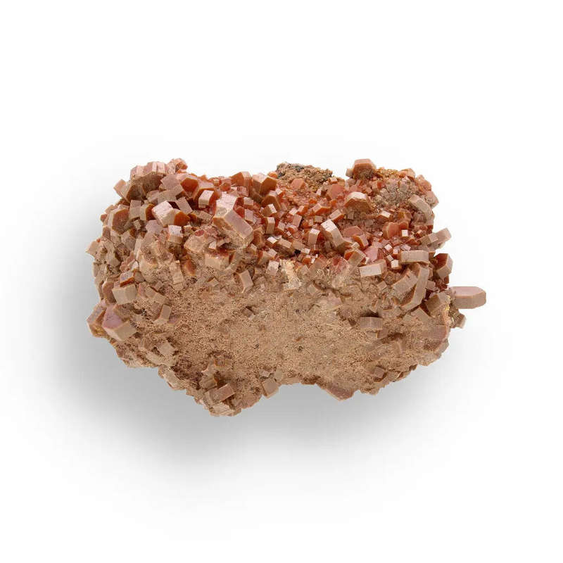Vanadinite Formation: Collectors Specimen on Natural Rock