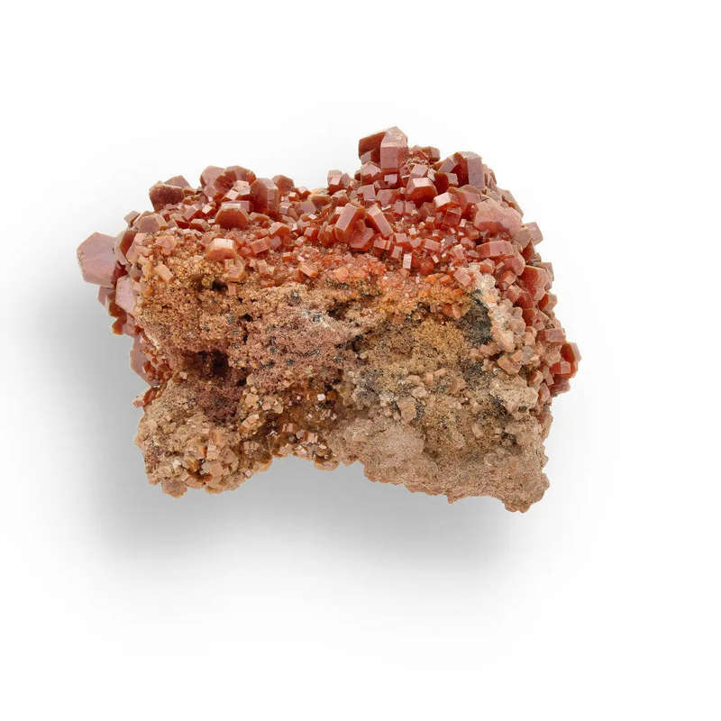 Vanadinite Formation: Collectors Specimen on Natural Rock